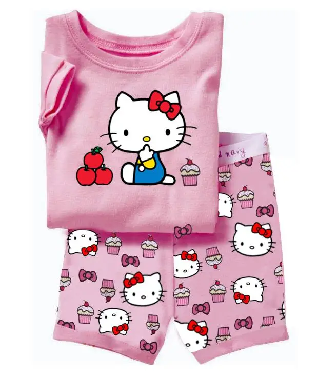 QH-SS123 Детские пижамные комплекты Детские хлопковые летние пижамы, пижамы для девочек от 2 до 7 лет, пижамы с единорогом для мальчиков - Цвет: QH-SS123