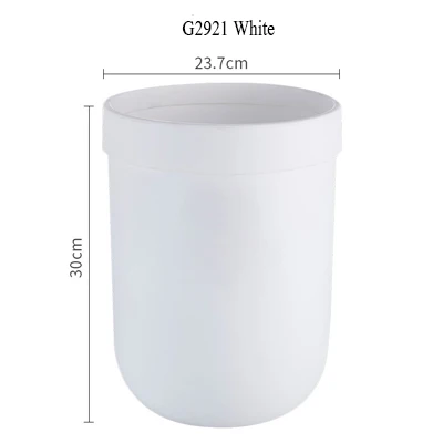White 10L Североевропейский стиль мусорное ведро гостиная круглый мусорное ведро спальня мусорное ведро ванная комната мусорное ведро без крышки - Цвет: White 10L