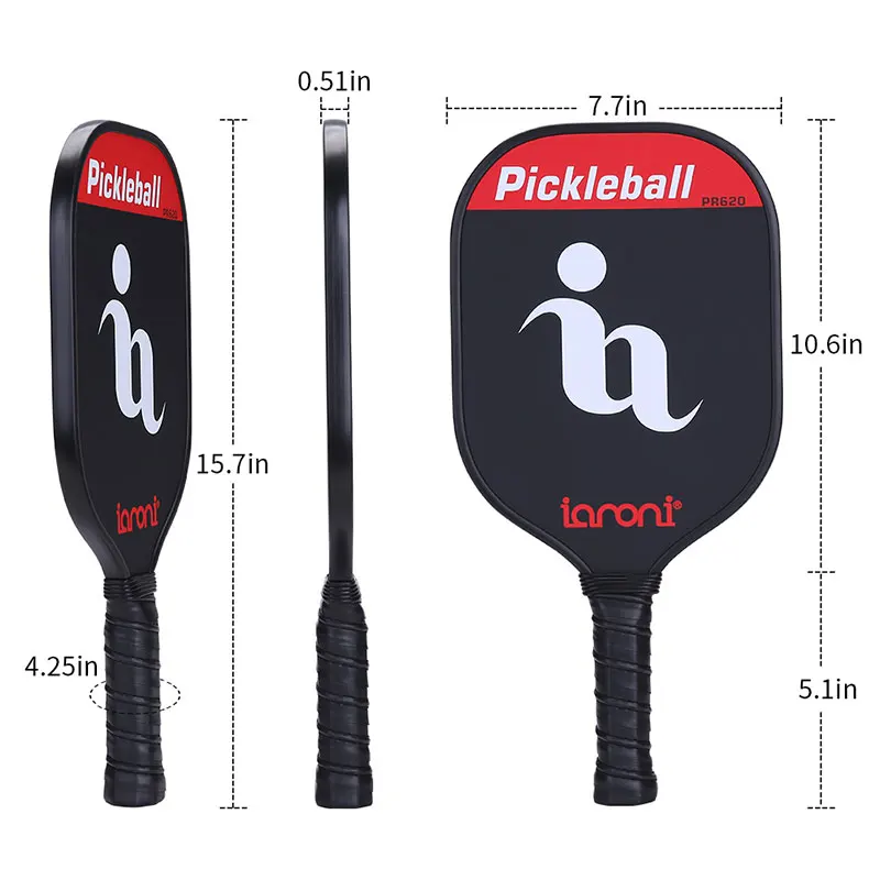 IANONI бренд Pickleball ракетка набор из углеродного волокна состав PE соты ядро 1 сумка 3 2