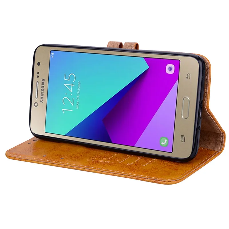 Чехол для Samsung Galaxy J2 Prime кожаный чехол с откидной крышкой G532 G532F на мобильный