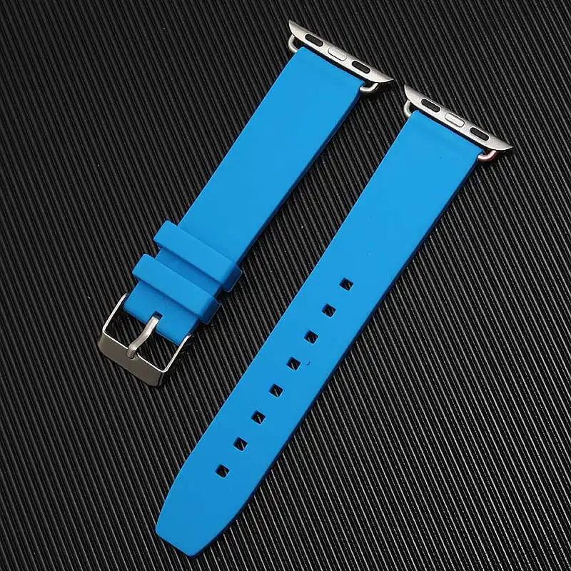 Резиновый ремешок для часов Apple Watch Iwatch 38 мм 42 Серия 1 и 2 силиконовый спортивный на