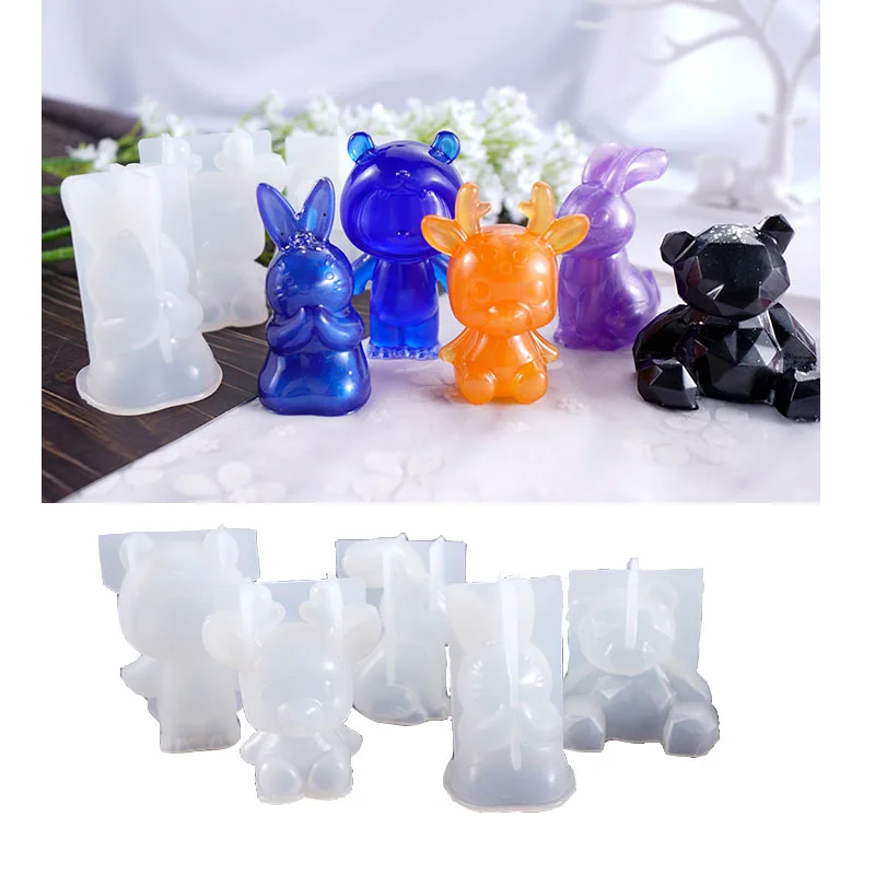 3D милые животные DIY силиконовые ювелирные инструменты для изготовления