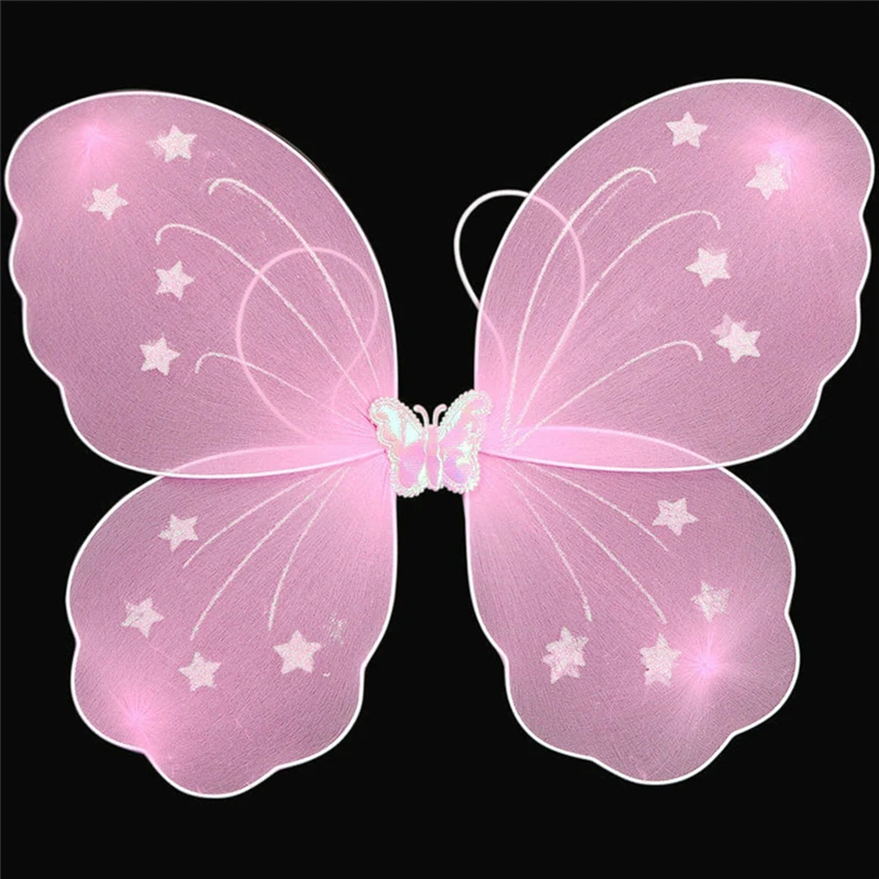 Детский однослойный костюм для косплея с крыльями бабочки сказочное платье