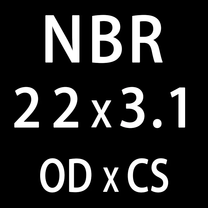 20 шт./лот резиновым кольцом NBR пломбирование уплотнительное кольцо 3,1 мм Толщина OD21/22/23/24/25/26/27/28/29/30 мм уплотнительное кольцо нитрил прокладка кольцо украшенное нефтью - Цвет: OD22mm