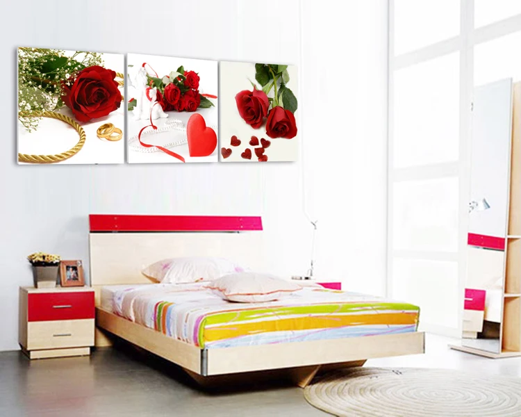 Новинка 2017 картина Fallout с эффектом масс Красивые розы Картина на холсте