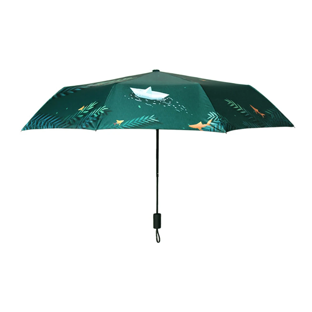 Creative Pattern water Willow) 3 Folding women umbrella double Thickening sunshade umbrellas JJ-SYYS127- | Дом и сад
