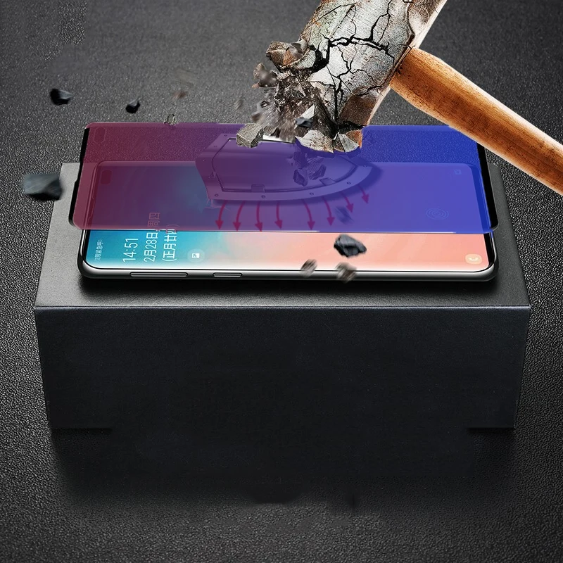 JGKK 3D Анти-синий полное покрытие закаленное стекло для Samsung S10 Plus Защита экрана Galaxy