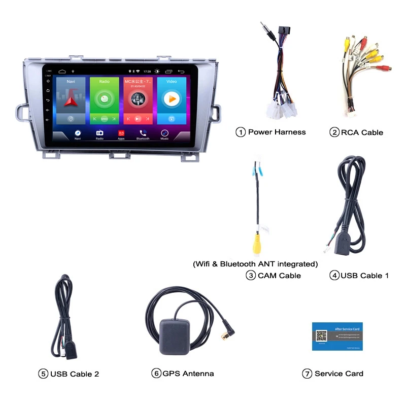 Автомобильный Android 8,1 мультимедийный плеер для Toyota Prius LHD 2009-2013 навигационное устройство GPS Рулевое колесо bluetooth управление Поддержка