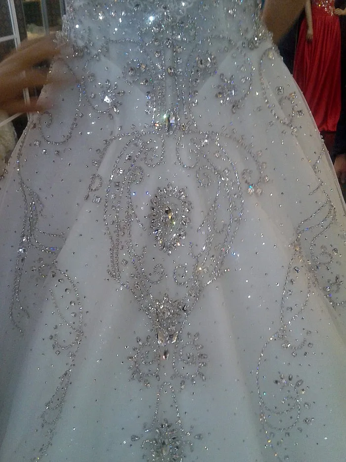 Actual Custom Made Luxury Cathedral Train A Line Cap Sleeve Vintage Wedding Dress 2018 Bride Dresses Vestidos de noiva
