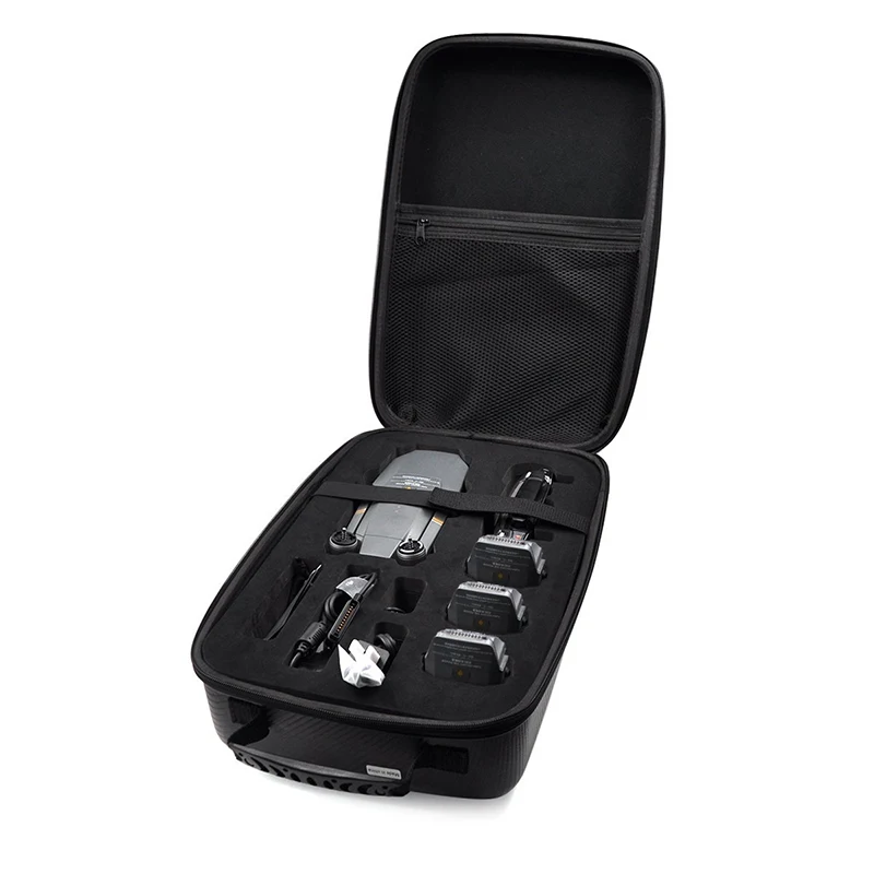 Carbon Pattern Hardshell Shoulder Backpack for DJI Mavic Pro Case Drone Body Controller Battery Accessories Parts Storage Bag |