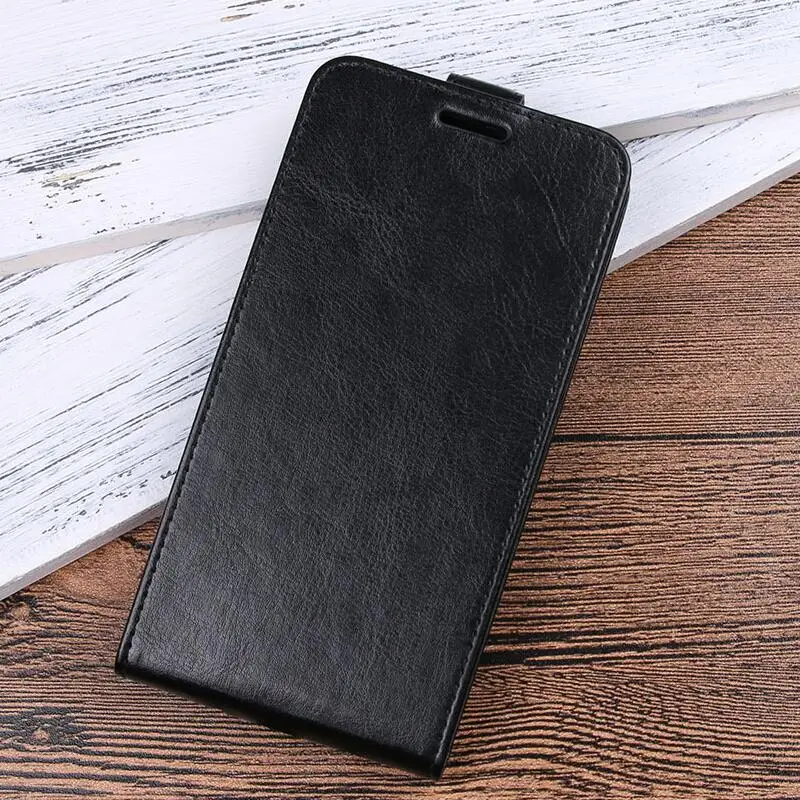 Black Роскошный кожаный Вертикальный флип-чехол для iPhone 11 Pro Xs Max XR X 7 8 6 6S Plus, полный защитный чехол для телефона, чехол-кошелек с отделением для карт - Цвет: Black