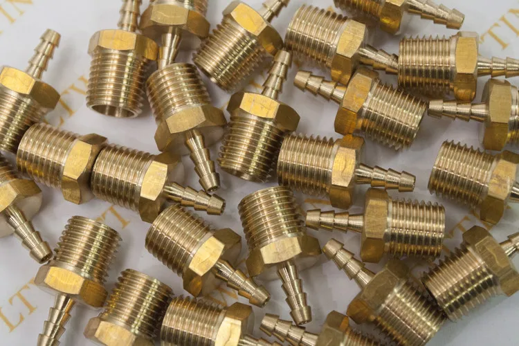 LTWFITTING латунный фитинг муфта 1/8 &quotшланг Барб x 1/4&quot Мужской NPT Топливный Газ |