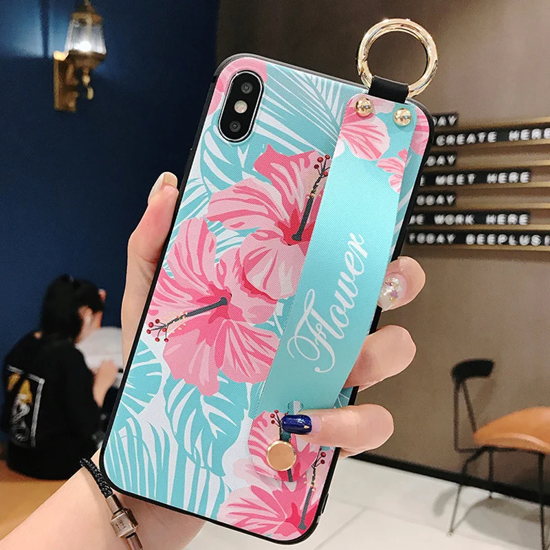 Style 5 Чехол-держатель для телефона для samsung Galaxy Note 10, 8, 9, S8, S9, S10 plus, S10e, мягкий силиконовый ремешок на запястье, поддерживающий чехол, задняя крышка - Цвет: Style 5