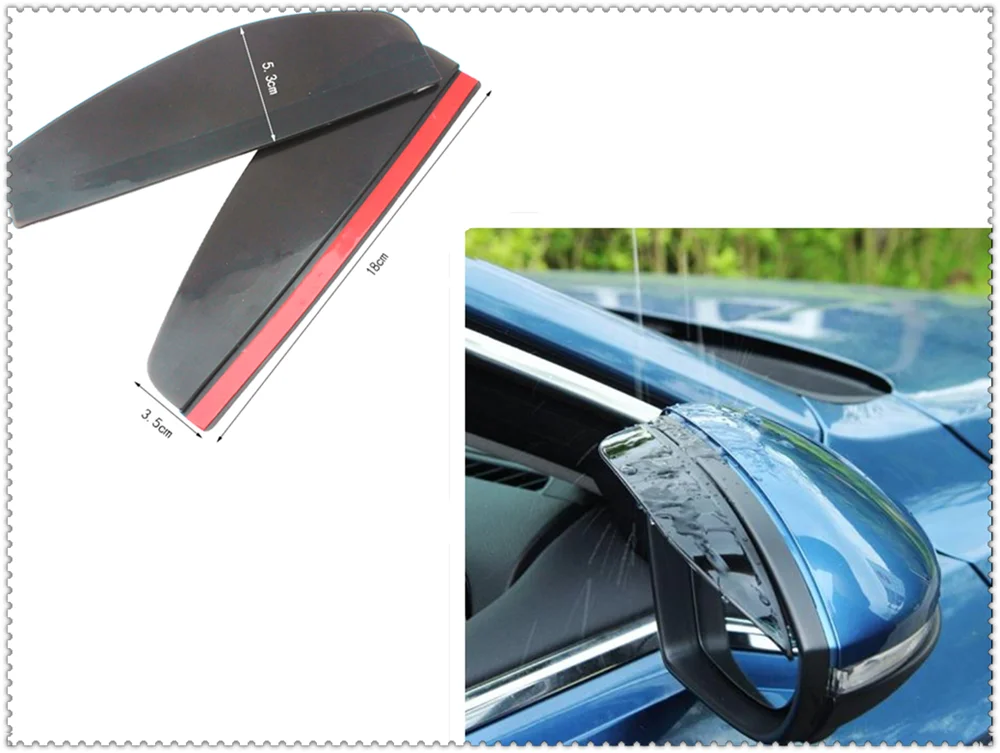 Автомобильная форма зеркало заднего вида дождевик тени для бровей