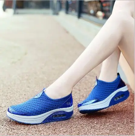

Height Increasing Summer Air Mesh Shoes Women's Casual Shoes Fashion Walking Shoes Women Swing Shoes Breathable