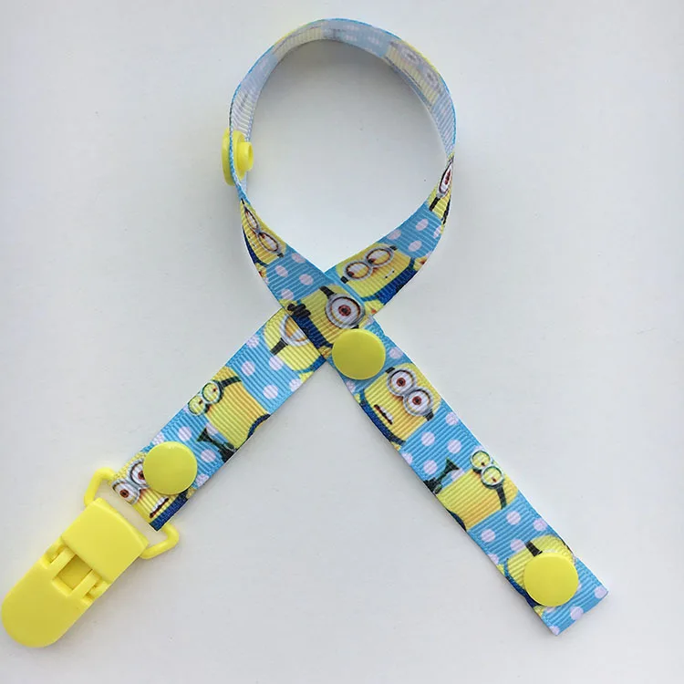 Детская мультяшная Соска-пустышка с цепью, прорезыватель, противоскользящий веревочный держатель для соски, для соски с цепью, держатель-пустышка