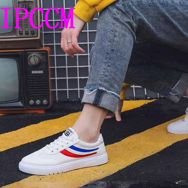 Прямая поставка от производителя сезон весна 2019 маленькие белые туфли мужская