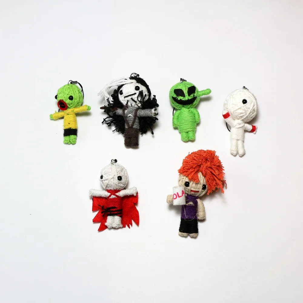 30 шт./компл. Оптовая продажа Новый стиль Voodoo Куклы брелоки маленькие куклы voodoo