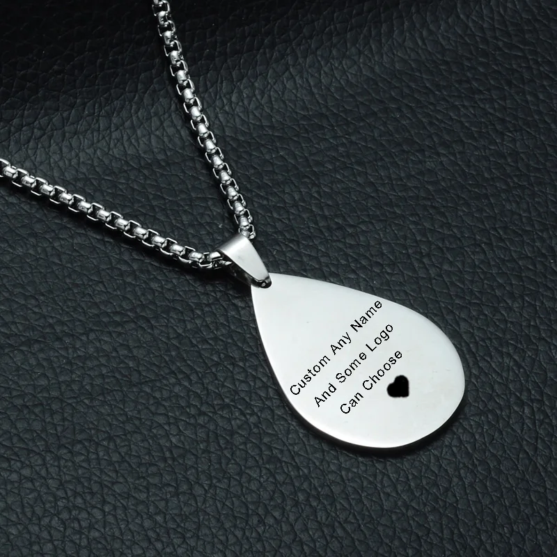 Персонализированная Лазерная Маркировочная Подвеска из нержавеющей стали