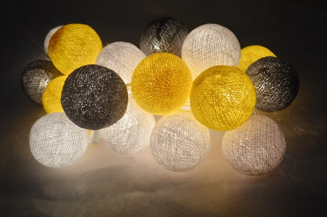 20 шт./компл. ватным тампоном гирлянды Фея вечерние свадебный Декор для дома и сада