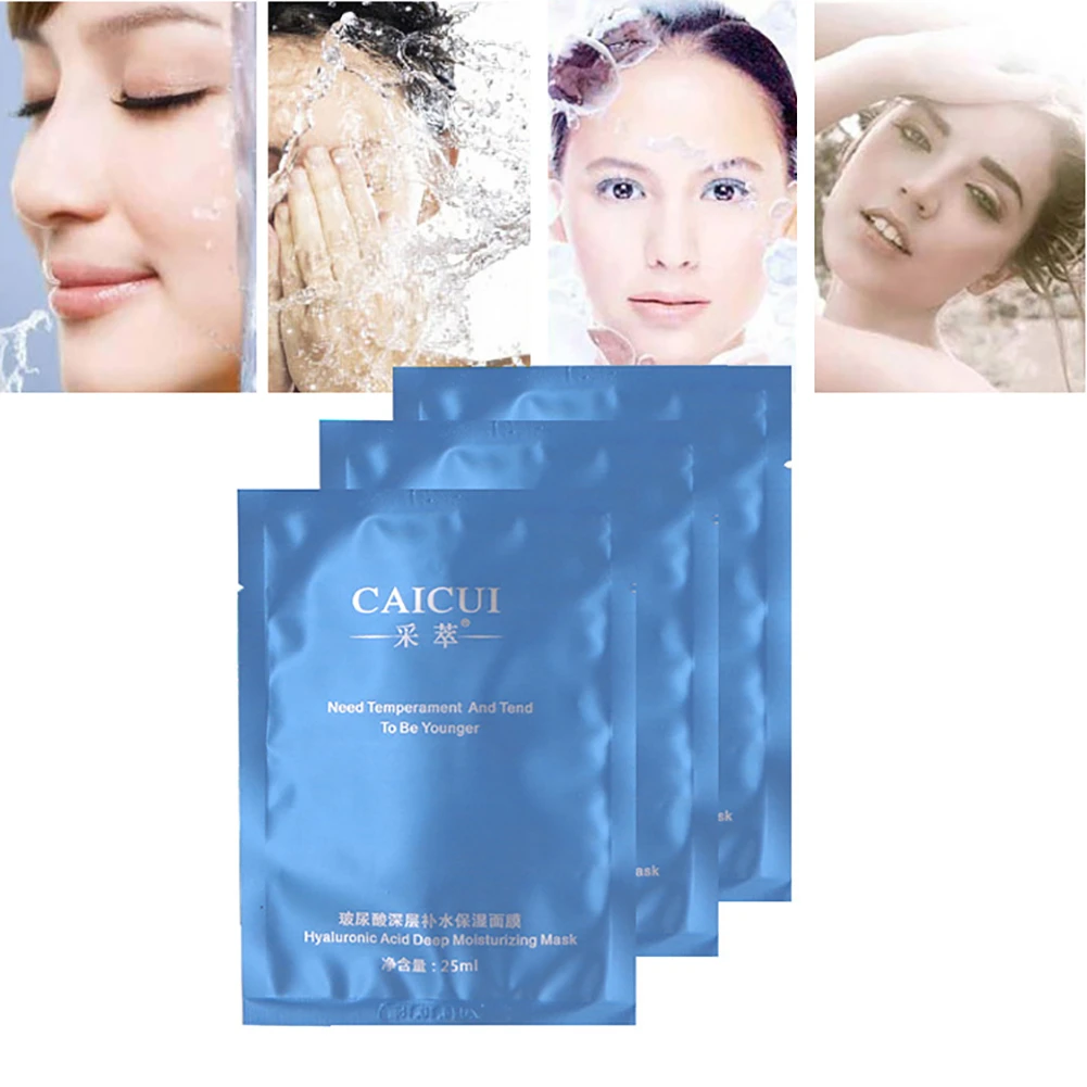 Глубоко увлажняющий с гиалуроновой кислотой шелк маска для лица Уход за