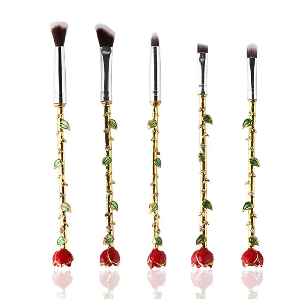 Новинка 5 шт./пакет портативная мягкая кисть для волос тональная пудра тени век