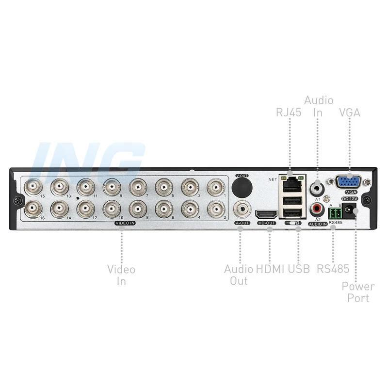 5 в 1 Hybird DVR 1080N AHD 16 канальный видеорегистратор H.264 1080P NVR для CCTV камеры и IP