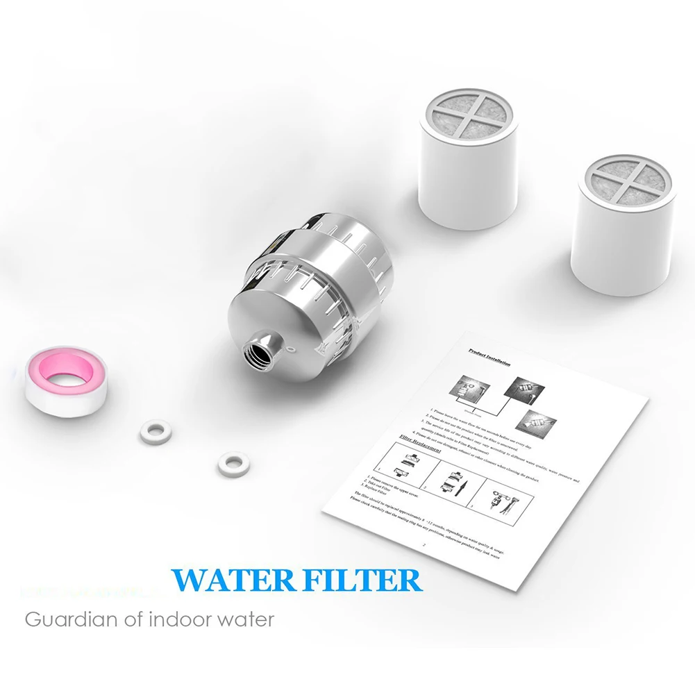 1 шт. фильтр для душевой воды очиститель насадка душа Фильтр с 2 сменными