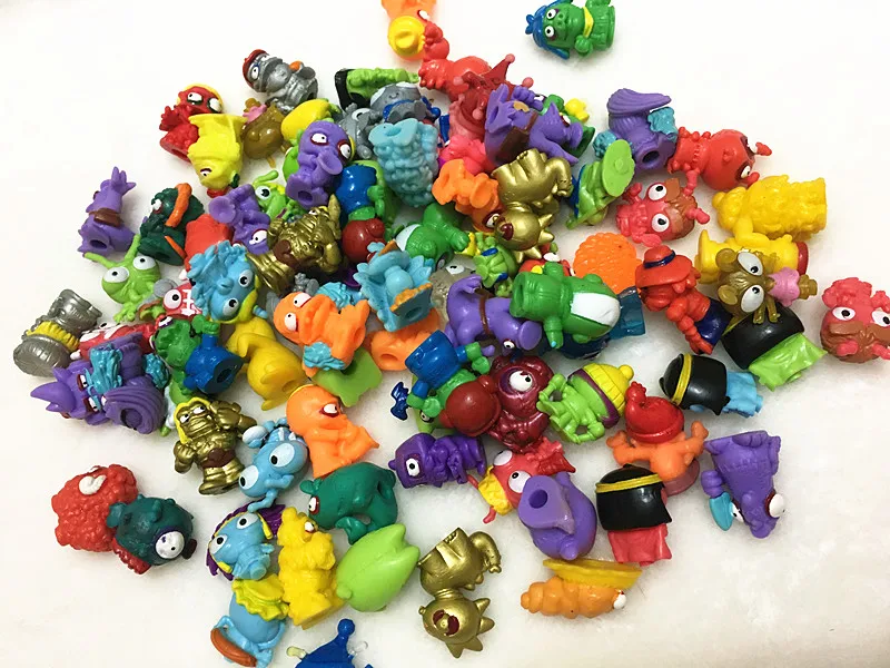 25-200 Pcs/lot Zomlings Superzings Anime Trash Dolls Action Figures 3CM Rubber Model Toy Kids Playing Animal Garbage Doll Gift | Игрушки и