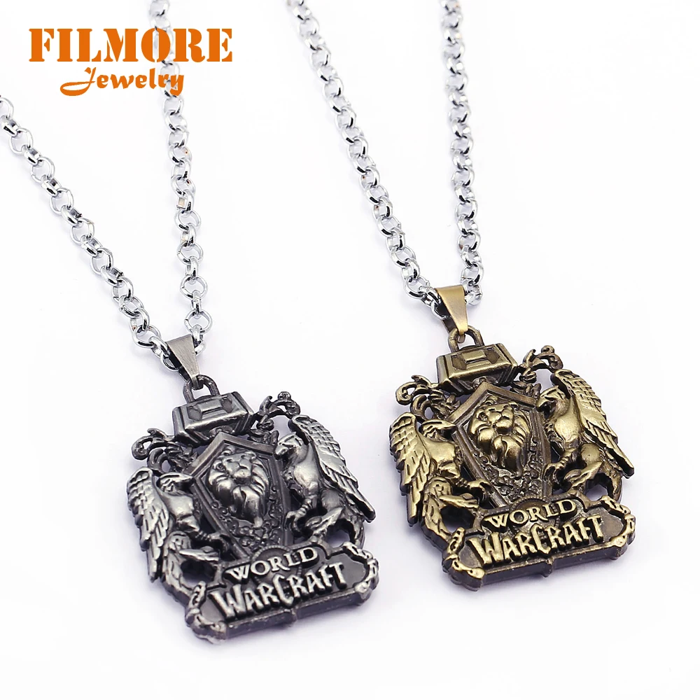 Винтажные Ювелирные изделия Warcraft брелок с рисунком из игры Alliance Tribe orde металлический 3D знак амулет-подвеска chaviro сувенир