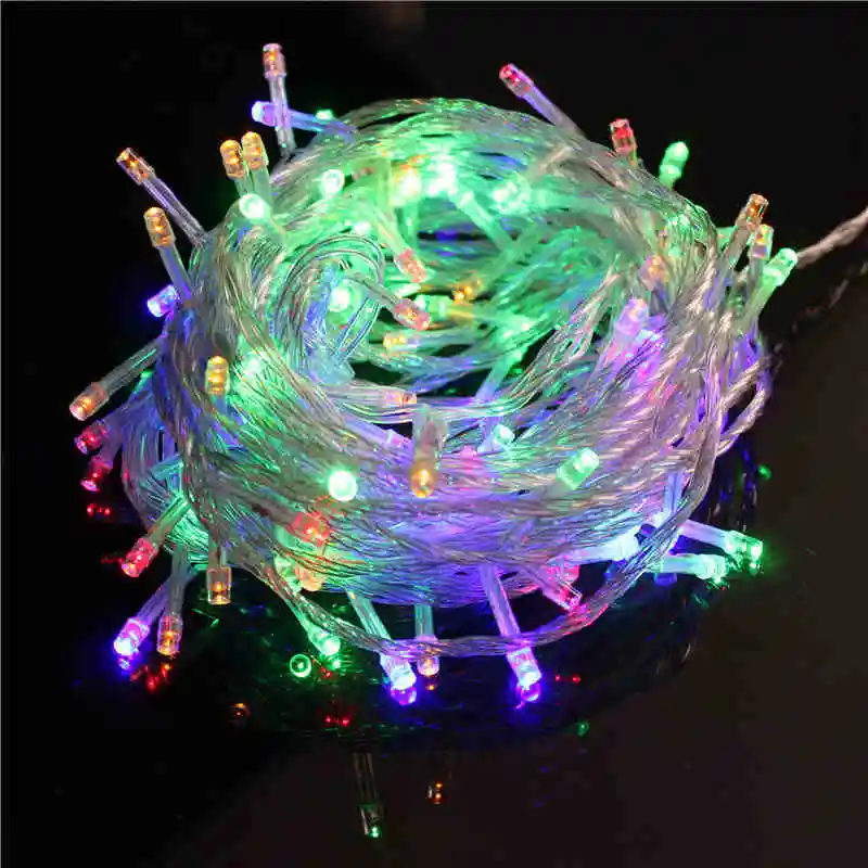 

110V/220V 10M 100 LED Garland Christmas String Fairy lights With 8 Modes for Holiday/Wedding Party/outdoor/Patio Decorations