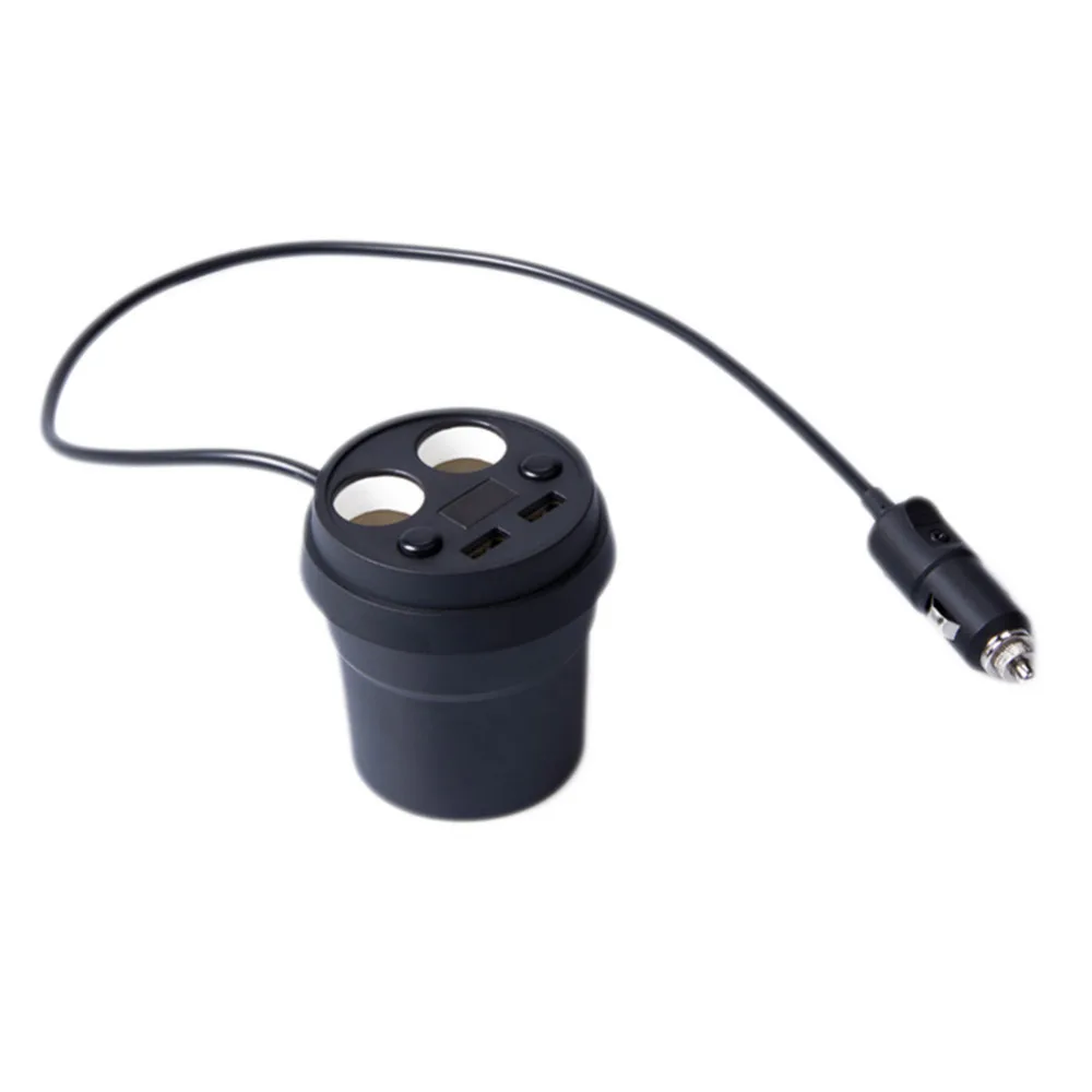 Автомобильное зарядное устройство многофункциональный разветвитель с дисплеем