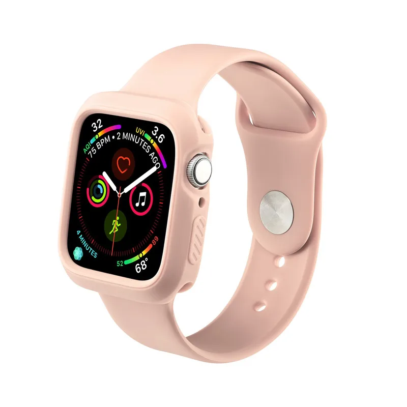 Спортивный ремешок для apple watch 4 44 мм 40 мм мягкий силиконовый браслет для apple watch iwatch series 3 2 1 38 мм 42 мм с мягким чехлом - Цвет ремешка: vintage