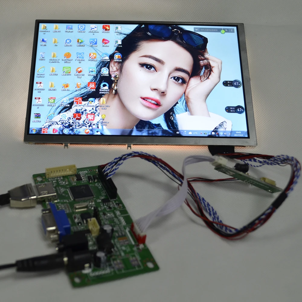 8 дюймовый 1280*800 IPS ЖК комплект для Raspberry Pi HDMI VGA с высоким разрешением промышленный
