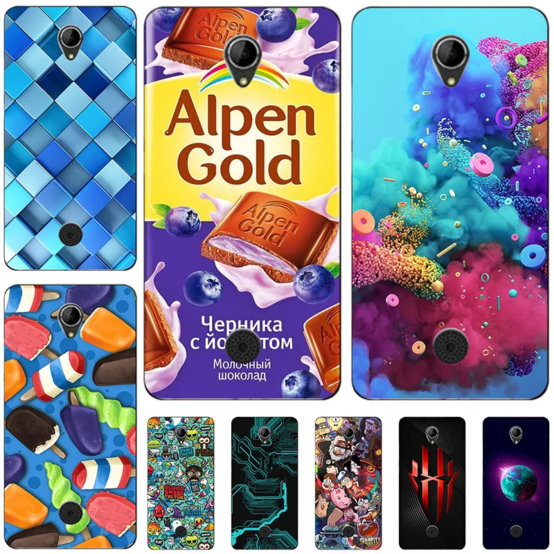 Мягкий чехол из ТПУ с необычным 3d-рисунком для Acer Liquid Zest 4G Z528 Z525, Модный Цветной чехол-накладка с мультяшным рисунком, силиконовый чехол