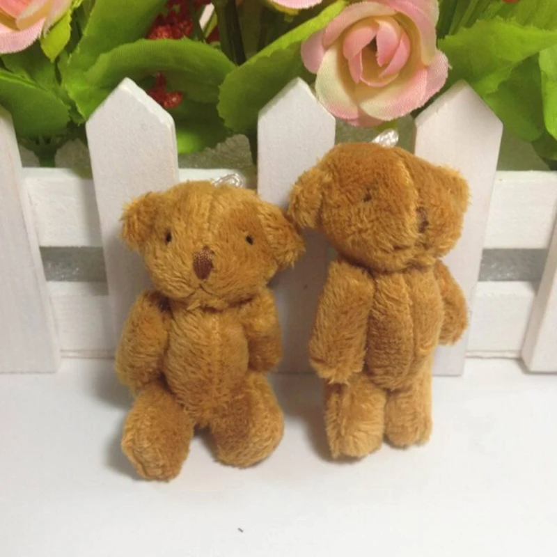 Cute Joint Plush Bear Soft Toy Wedding PP cotton Xmas Gift Jewelry Accessory Decor 5pcs Set | Игрушки и хобби