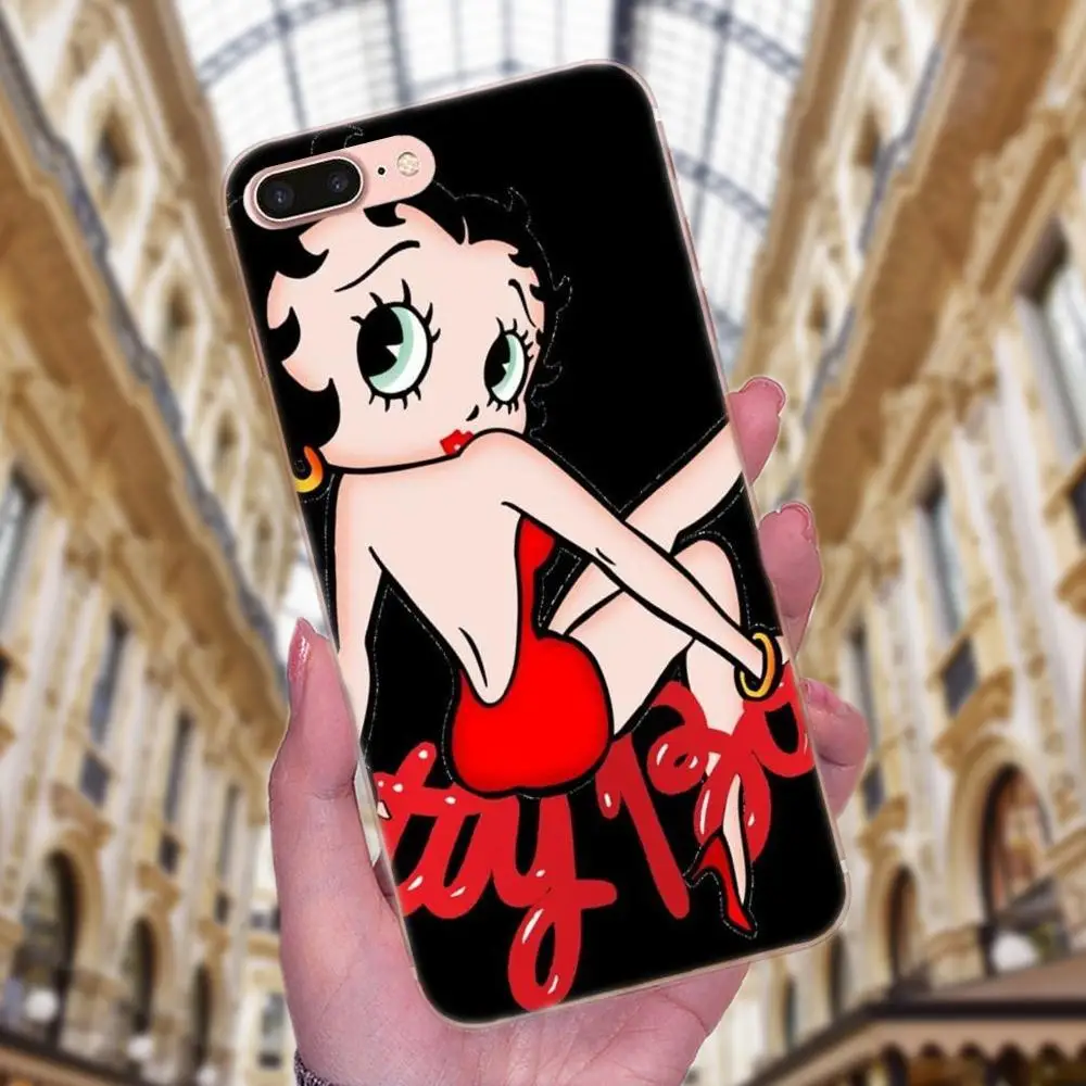 Soft Fashion Mobile Phone Betty Boop For Galaxy J1 J2 J3 J330 J4 J5 J6 J7 J730 J8 2015 2016 2017 2018 mini Pro | Мобильные телефоны