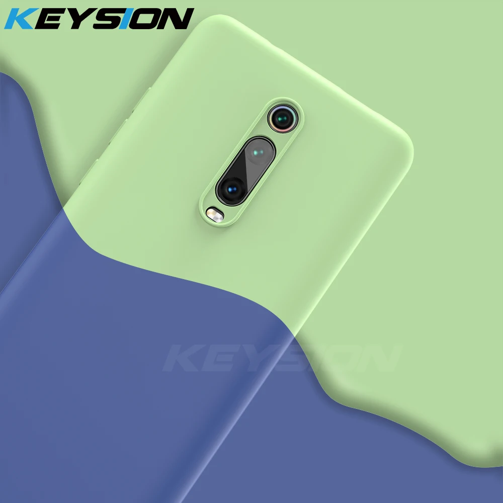 KEYSION Liquid Silicone Case for Xiaomi Mi 9T Pro Redmi K20 Soft TPU Shockproof Coque Phone Cover For 9 SE | Мобильные телефоны и