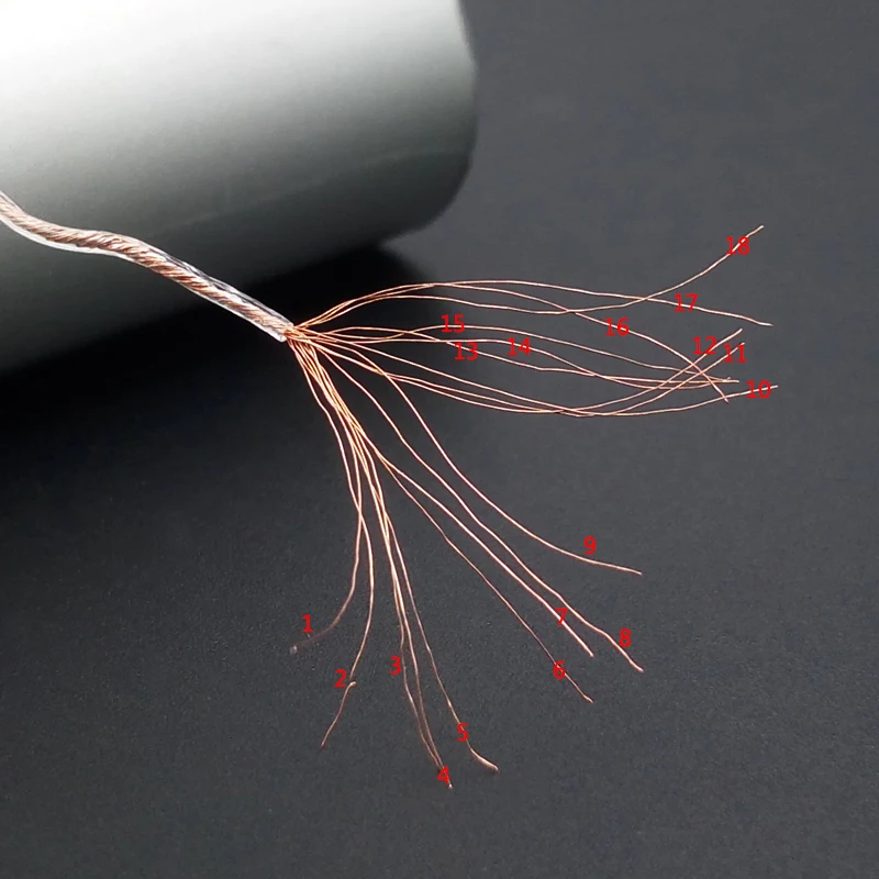 72 ядра одинарный Кристалл Медь посеребренный 4 поделиться витой проволоки (без