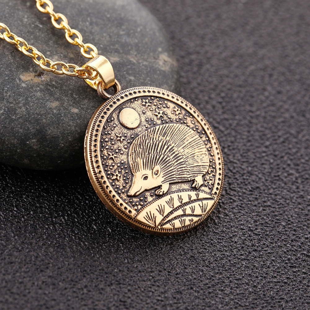 Рыболовный крючок Ежик животное цинк цепь из нержавеющей стали античное золото