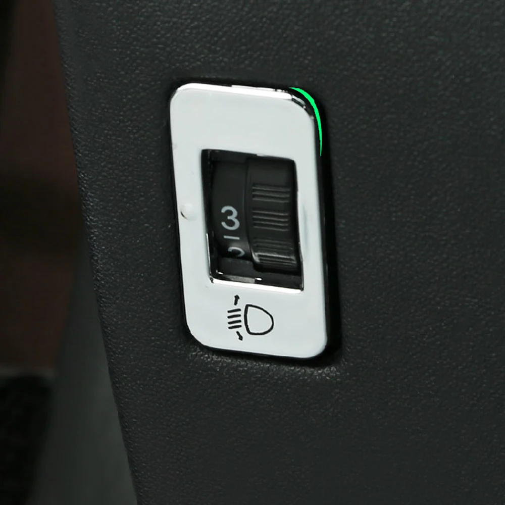 ABS Хромированная ручка регулировки фары переключатель блесток крышка стикер