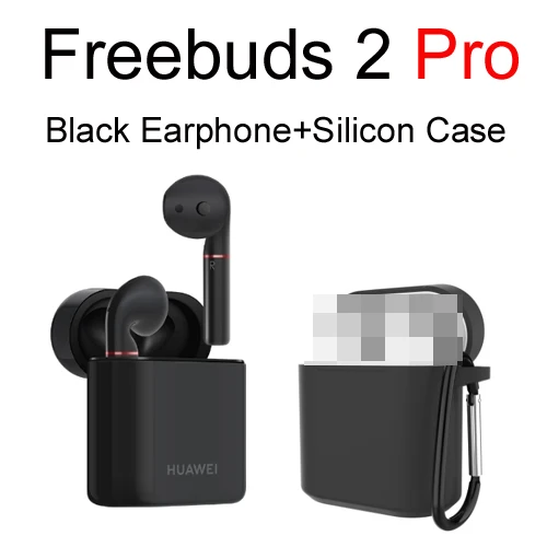 2 Pro Black add case Huawei Freebuds 2 Pro Huawei Bluetooth Headset CM-H2 Wireless earphone Hi-Fi Waterproof IP54 Tap control Wireless Charge - Цвет: 2 Pro Black add case