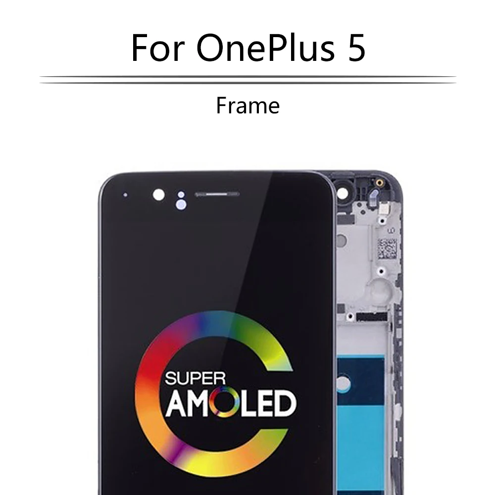 Оригинальный 5 &quotAMOLED Дисплей для Oneplus ЖК дисплей Сенсорный экран с рамкой Экран один плюс A5000 Замена|Экраны