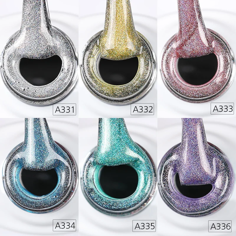 Цветной голографический Гель лак ROSALIND для ногтей полуперманентный УФ праймер 10