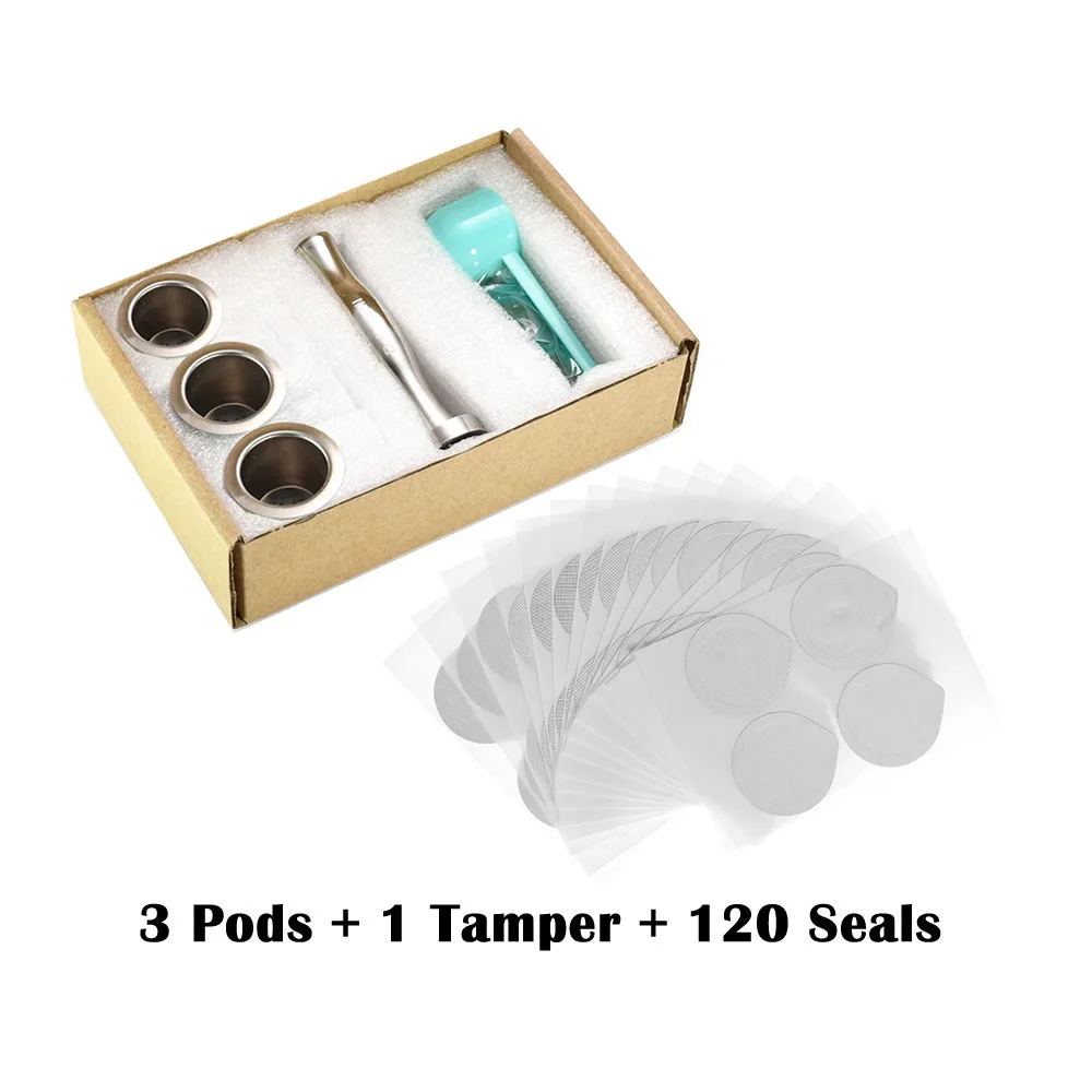 3 Capsules 1 Tamper Nespresso кофейные капсулы из нержавеющей стали многоразовые капсулы Nesspreso многоразовые кофейные фильтры Чашки Новые DIY Кофеварка инструменты подарок - Цвет: 3 Capsules 1 Tamper