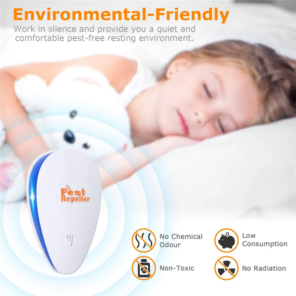 6 шт. частотный ультразвуковой отпугиватель тараканов мышей устройство