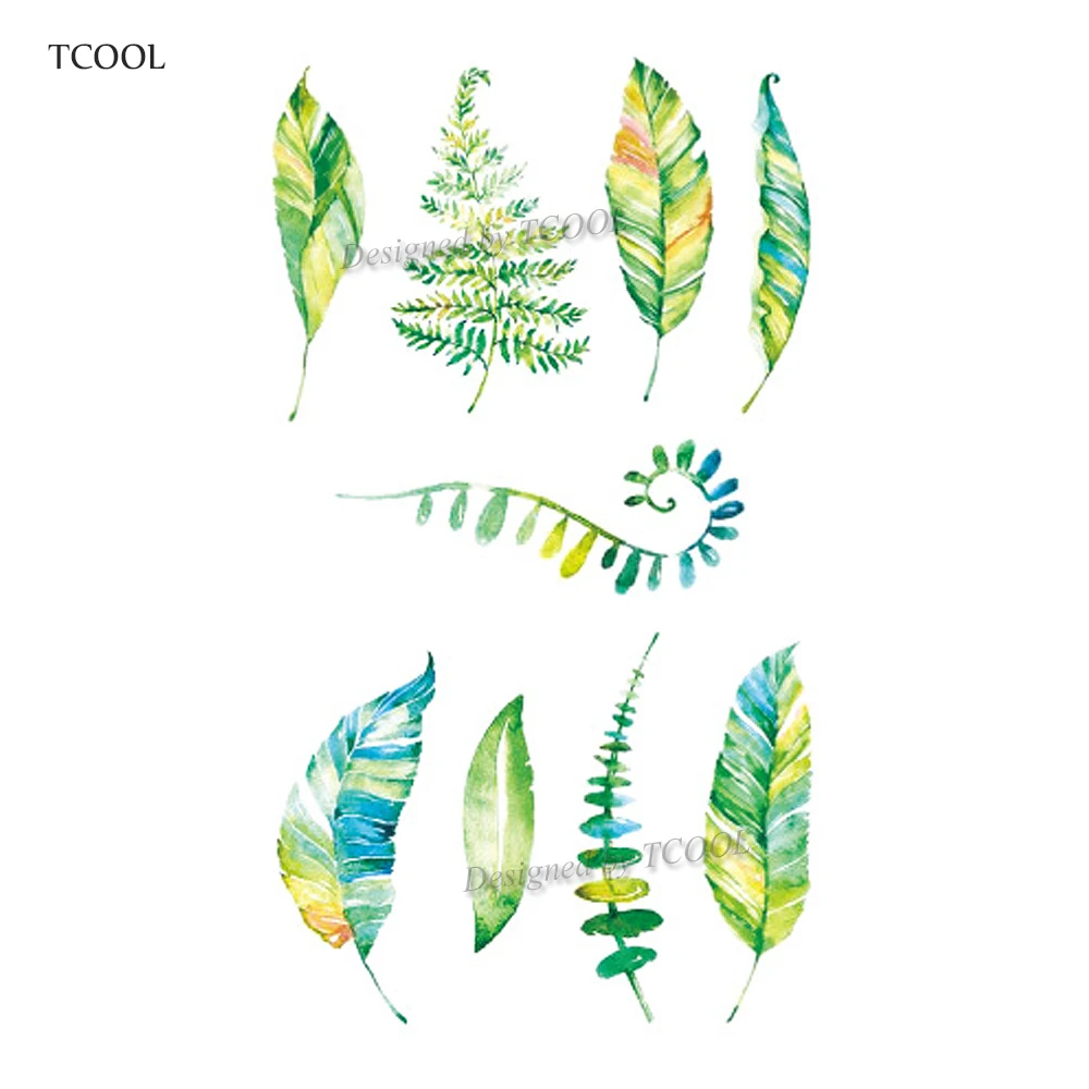 HXMAN цветок Временные татуировки стикер водонепроницаемые Модные женские лица