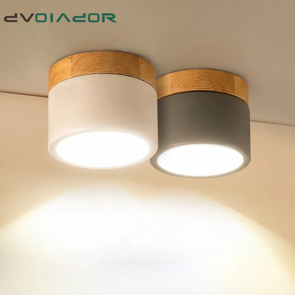 Dimmable LED Downlight 5W 12W Surface Mounted led Ceiling downlight Nordic Iron led light spot light for Foyer,Living Room