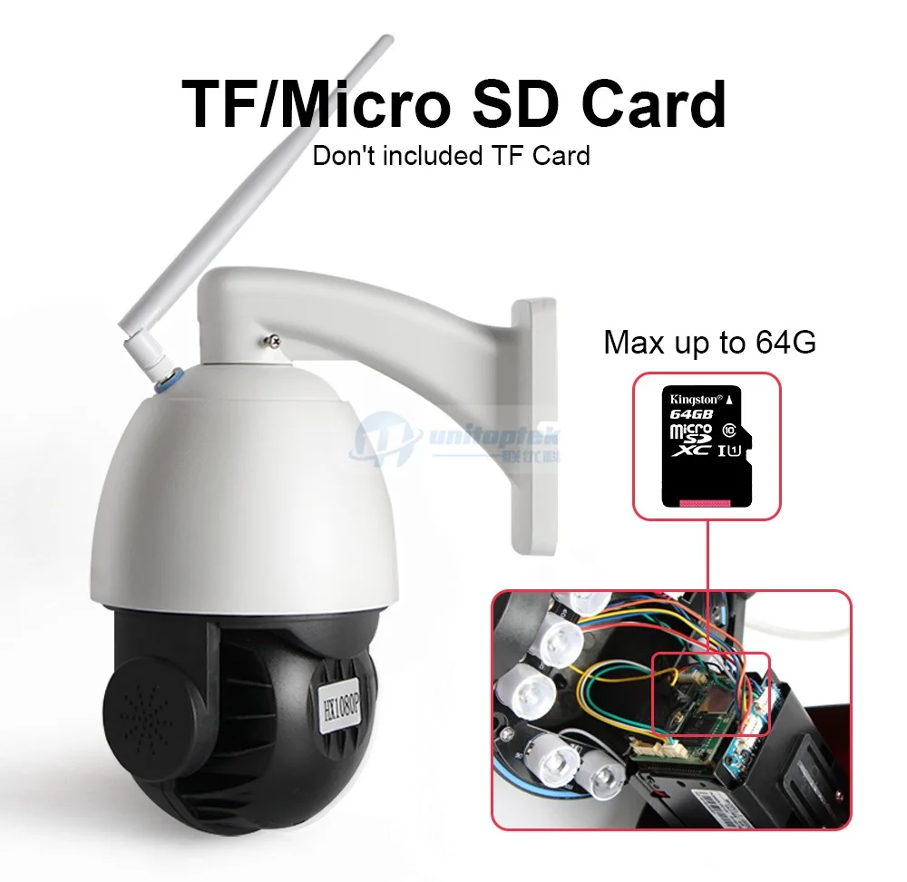 20X оптический зум wifi PTZ ip-камера наружная водонепроницаемая IP66 1080 P 2MP Cam 80 m IR