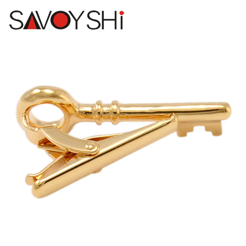 SAVOYSHI, маленькие зажимы для галстука для мужчин, высокое качество, зажим для галстука, застежка, Золотой Металл, шпильки для галстука, индивидуальные, резьба по имени